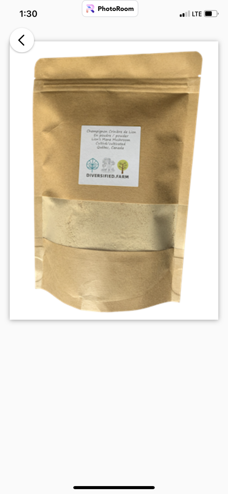 Lion’s Mane Mushroom Powder - Diversified Farm